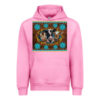 Western Baby Cow Turquoise Gemstones  Leopards Urban Hoodie | Teevron