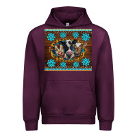 Mauve Wine western baby cow turquoise gemstones  leopards Urban Hoodie - BarkalooDesign
