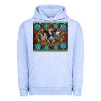 Pigment Grape Ice western baby cow turquoise gemstones  leopards Urban Hoodie - BarkalooDesign