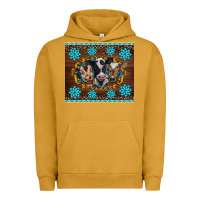 Pigment Peanut Butter western baby cow turquoise gemstones  leopards Urban Hoodie - BarkalooDesign