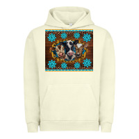 Pigment Pistachio western baby cow turquoise gemstones  leopards Urban Hoodie - BarkalooDesign