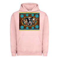 Pigment Salmon western baby cow turquoise gemstones  leopards Urban Hoodie - BarkalooDesign
