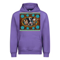 Tulip western baby cow turquoise gemstones  leopards Urban Hoodie - BarkalooDesign