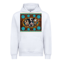 White western baby cow turquoise gemstones  leopards Urban Hoodie - BarkalooDesign