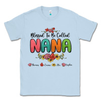 Dusty Blue blessed to be called nana Classic Tee - MaliasSmallBusiness