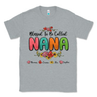 Heather Grey blessed to be called nana Classic Tee - MaliasSmallBusiness