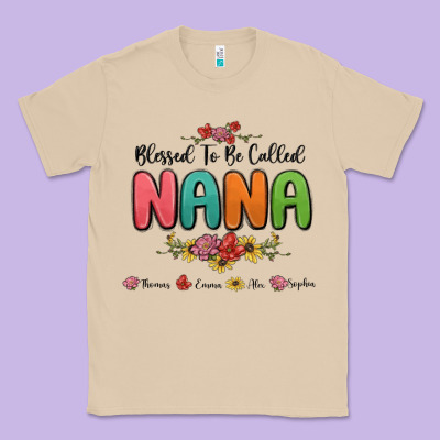 Classic Tee blessed to be called nana