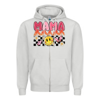 Dove Grey mama Zipper Hoodie - MaliasSmallBusiness