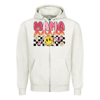 Oatmeal Heather mama Zipper Hoodie - MaliasSmallBusiness