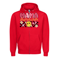 Red mama Zipper Hoodie - MaliasSmallBusiness