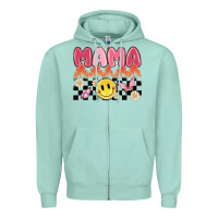 Seafoam mama Zipper Hoodie - MaliasSmallBusiness