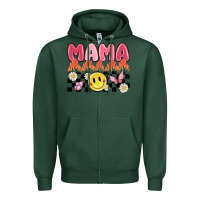 Sports Green mama Zipper Hoodie - MaliasSmallBusiness