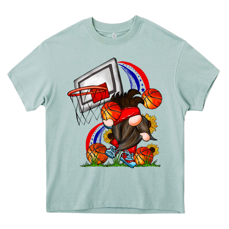 Basketball Gnome Heavy Core Tee by CowhideDigitalArt | Teevron