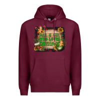 Burgundy just a girl who loves christmas Premium Hoodie - AdoDesignShop