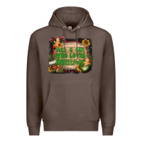 Coffee just a girl who loves christmas Premium Hoodie - AdoDesignShop