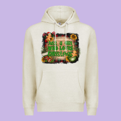 Just A Girl Who Loves Christmas Premium Hoodie Designed By Adodesignshop