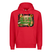 Red just a girl who loves christmas Premium Hoodie - AdoDesignShop