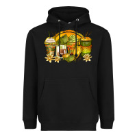 Black frog coffee cups Heavyweight Hoodie - Zillion Design Studio