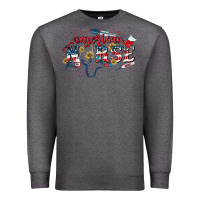 Charcoal Heather American Nurse 4th of July Premium Sweatshirt - CowGirlArtShop