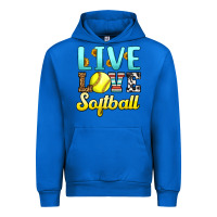 Cobalt live love softball Urban Hoodie - LillyAllenDesigns