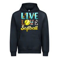 Navy live love softball Urban Hoodie - LillyAllenDesigns
