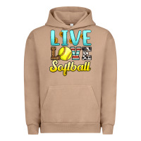 Pigment Burro live love softball Urban Hoodie - LillyAllenDesigns