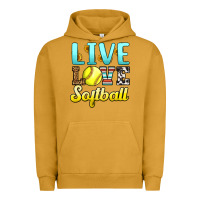 Pigment Peanut Butter live love softball Urban Hoodie - LillyAllenDesigns