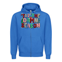 True Royal 'tis the damn season Zipper Hoodie - MaliasSmallBusiness