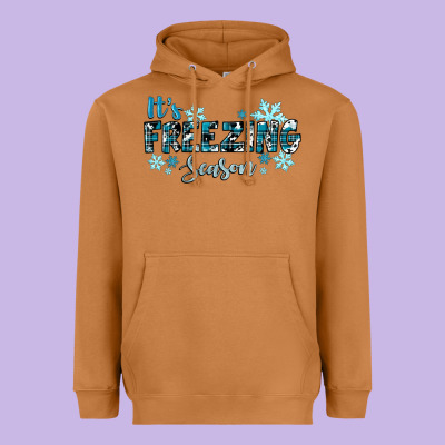 It's Freezing Season Winter Heavyweight Hoodie Designed By Ranaportraitstore