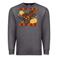 Charcoal Heather crawfish who's your craw daddy Premium Sweatshirt - FaDigitalArtStudio