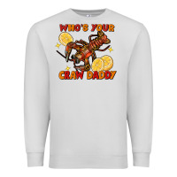 Dove Grey crawfish who's your craw daddy Premium Sweatshirt - FaDigitalArtStudio