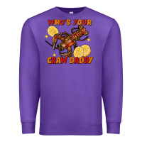 Purple crawfish who's your craw daddy Premium Sweatshirt - FaDigitalArtStudio