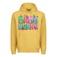 Antique Gold easter floral mama bunny Premium Hoodie - Artiststas