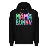 Black easter floral mama bunny Premium Hoodie - Artiststas