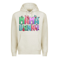 Oatmeal Heather easter floral mama bunny Premium Hoodie - Artiststas