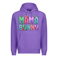 Purple easter floral mama bunny Premium Hoodie - Artiststas