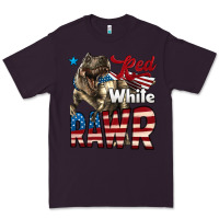 Plum Red White Rawr Dinosaur T-Rex Premium Tee - LillyAllenDesigns