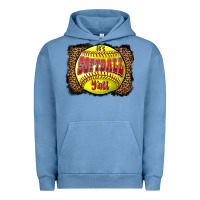 Pigment Pebble Blue it's softball y'all Urban Hoodie - LillyAllenDesigns