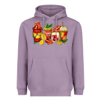 Lavender crawfish coffee cups Heavyweight Hoodie - Zillion Design Studio