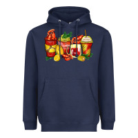 Navy crawfish coffee cups Heavyweight Hoodie - Zillion Design Studio