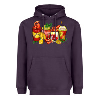 Plum crawfish coffee cups Heavyweight Hoodie - Zillion Design Studio