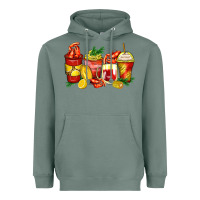Sage crawfish coffee cups Heavyweight Hoodie - Zillion Design Studio