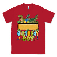 Red customized dinosaur birthday boy Classic Tee - MaliasSmallBusiness