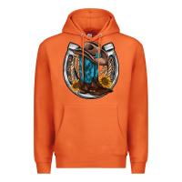 Carrot western horseshoe boots hat rope sunflower Premium Hoodie - AdoDesignShop