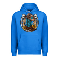 True Royal western horseshoe boots hat rope sunflower Premium Hoodie - AdoDesignShop