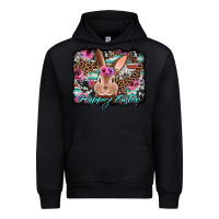 Black happy easter bunny western background Urban Hoodie - Jasminsmagicworld