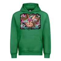 Emerald happy easter bunny western background Urban Hoodie - Jasminsmagicworld