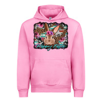 Fuchsia Pink happy easter bunny western background Urban Hoodie - Jasminsmagicworld