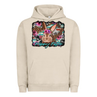 Pigment French Oak happy easter bunny western background Urban Hoodie - Jasminsmagicworld
