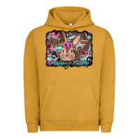 Pigment Peanut Butter happy easter bunny western background Urban Hoodie - Jasminsmagicworld